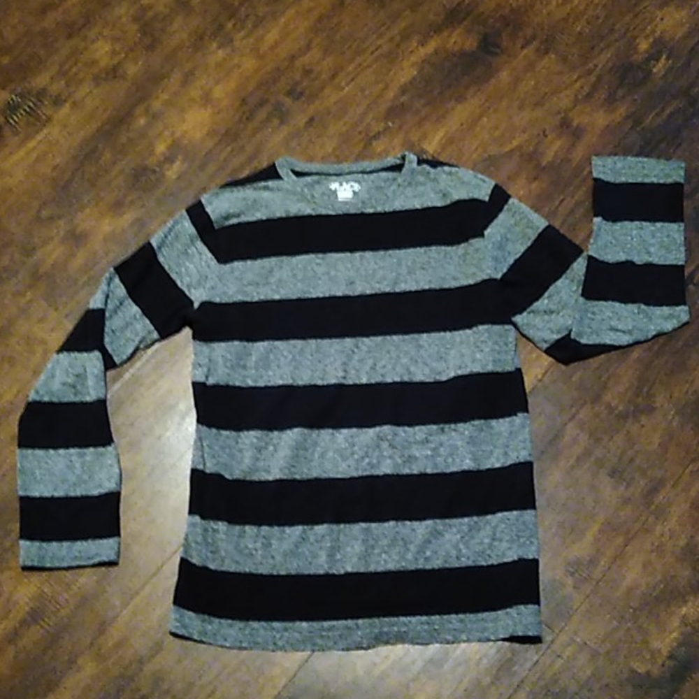 Boy's long sleeve striped shirt